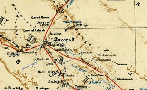 Sudair region map