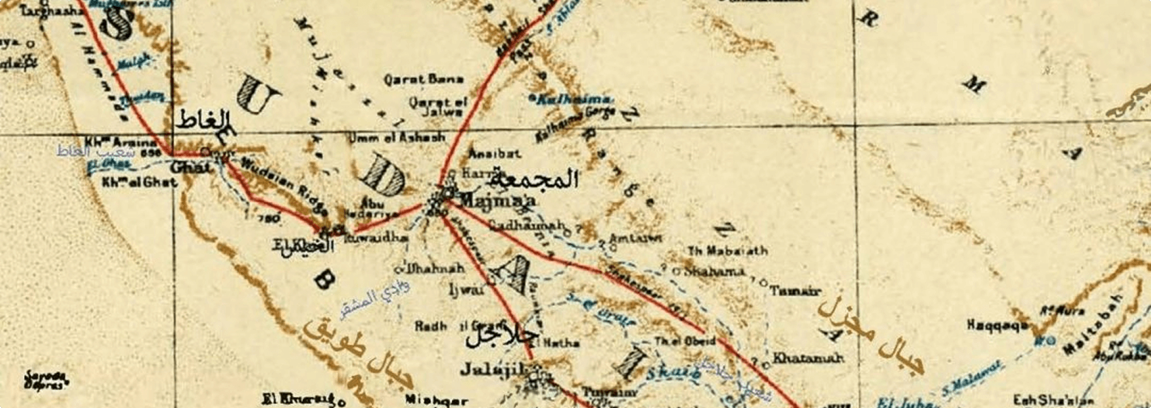 Sudair region map